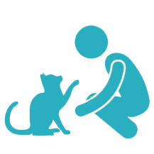 behaviorist with a cat